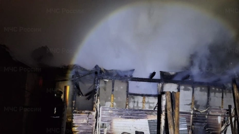 Ночной пожар хозпостроек в Покрове унес жизнь человека