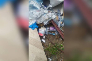 В Коврове убрали свалку из использованных шприцов и медпрепаратов
