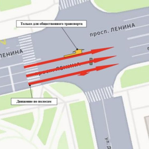 Во Владимире с 5 декабря изменится схема движения на проспекте Ленина