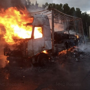 На М-7 в Ковровском районе сгорела ГАЗель