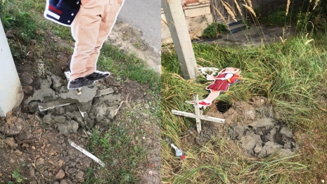 Вандалы сломали муляжи детей во Владимире