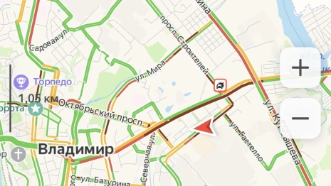 Во Владимире автомобилисты встали в огромных пробках