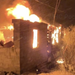 В деревне под Судогдой мощный пожар уничтожил частный дом