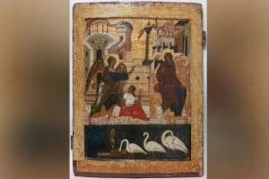 Старинную владимирскую икону выставили в Санкт-Петербурге