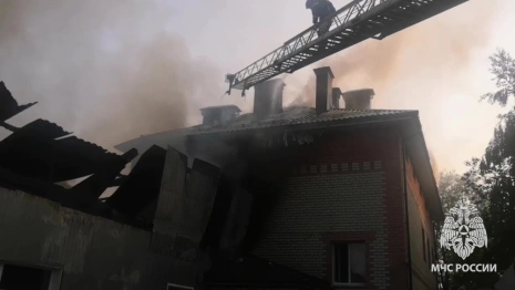 В Гусь-Хрустальном загорелось бюро ритуальных услуг