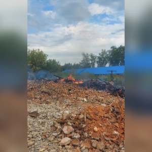 Во Владимирской области мощный пожар охватил свалку