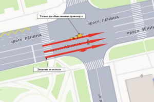 Во Владимире с 5 декабря изменится схема движения на проспекте Ленина