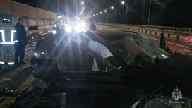 На М-12 во Владимирской области BMW влетела в отбойник