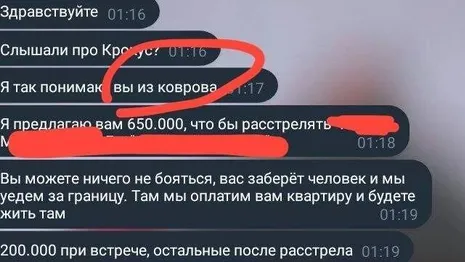Террористы предложили школьнику из Коврова 650 тыс. рублей за расстрел людей