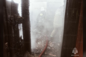 Во Владимирской области сгорел жилой дом площадью 100 квадратных метров