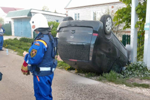 Под Владимиром перевернулась иномарка