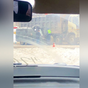 На границе Владимирской и Московской областей столкнулись «буханка» и самосвал 