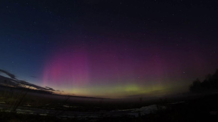Над Владимирской областью взошло северное сияние вечером 3 апреля