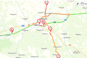 Во Владимирской области на федеральных трассах ограничили движение из-за ремонта