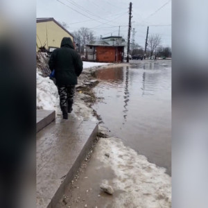 Во Владимирской области затопило единственный путь на вокзал