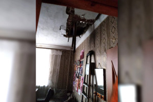 В многоквартирном доме в Муроме рухнула крыша