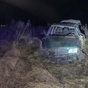 В Камешковском районе водитель улетевшей в кювет иномарки попал в больницу