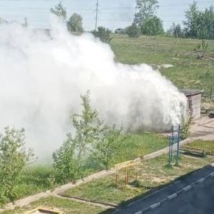 Во владимирском микрорайоне Веризино загорелся строительный вагончик