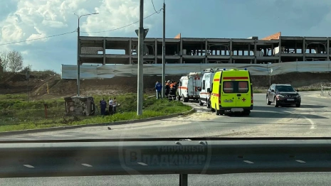 Во Владимире перевернулся автомобиль