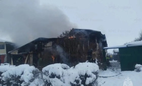 При пожаре в частном доме под Муромом пострадала женщина