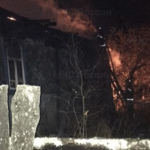 В деревне под Судогдой ночной пожар уничтожил частный дом