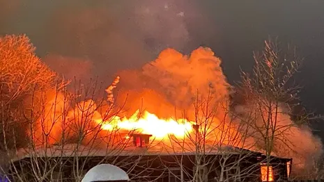 Во Владимирской области загорелся многоквартирный дом