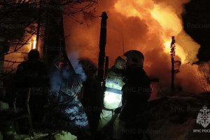 В Муроме вспыхнул частный жилой дом