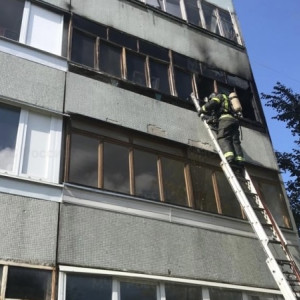 Во Владимире загорелся балкон многоэтажки