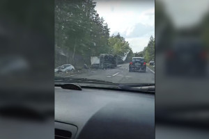 Во Владимирской области ГАЗель «разорвало» при ДТП: пострадали двое