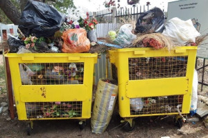 Кладбище «Улыбышево» во Владимире утонуло в мусоре в преддверии Пасхи