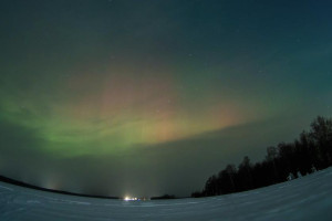 Над Владимирской областью взошло северное сияние 20 января