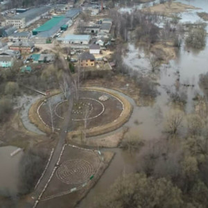 Как выглядит затопленный Киржач с высоты птичьего полета?