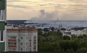 Два деревянных дома загорелись в центре Владимира