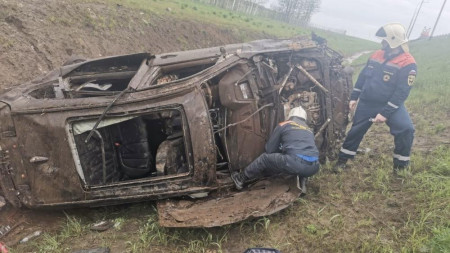 В ДТП на съезде с М-12 во Владимирской области пострадали трое взрослых и ребенок