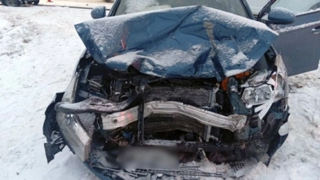 В Ковровском районе иномарка протаранила выезжавшее с заправки авто