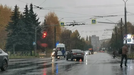 Во Владимире автомобиль скорой помощи попал в аварию