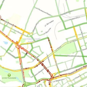 Во Владимире образовалась огромная пробка в Загородный парк