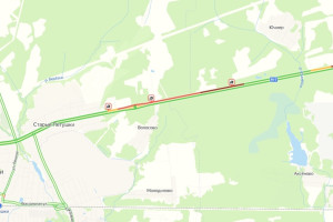 Перевернувшаяся на трассе М-7 Волга фура заблокировала въезд в Петушки 