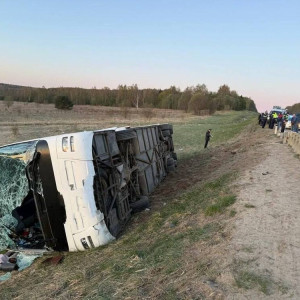 Автобус с паломниками перевернулся в Александровском районе: пострадали 35 человек