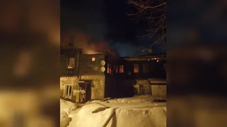 В Киржаче на пожаре в бараке спасли 4 человек