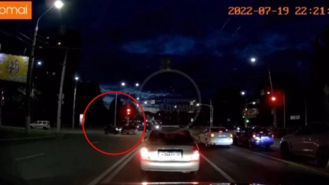 Момент ДТП с мотоциклистом во Владимире попал на видео