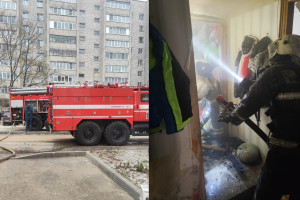 В Александрове из горящей квартиры эвакуировали ребенка