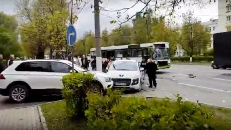 Авария с двумя автобусами парализовала проспект Ленина во Владимире