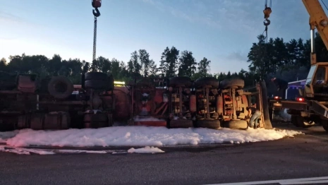 Прокуратура назвала причину ДТП с перевернувшимся бензовозом под Владимиром