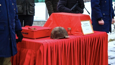 В Меленковском районе захоронили останки пропавшего без вести 83 года назад красноармейца