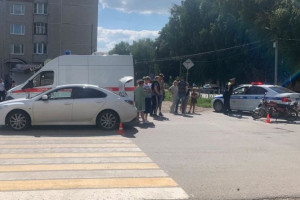 В Юрьев-Польском 70-летний мотоциклист попал в больницу после аварии