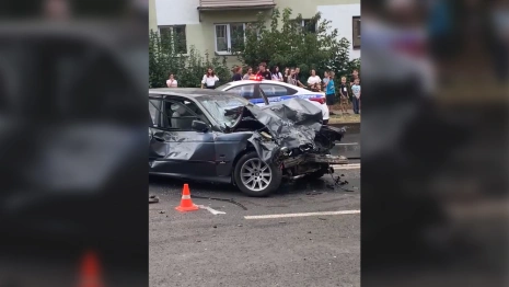 Момент превращения машин в месиво при ДТП во Владимире попал на видео