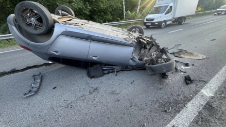 Автомобилистка на иномарке разбилась на трассе М-7 в Гороховецком районе