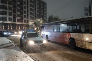 Во Владимире столкнулись автобус и 2 машины