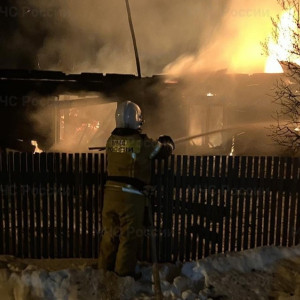 Во Владимирской области сгорел дом в 240 квадратных метров 